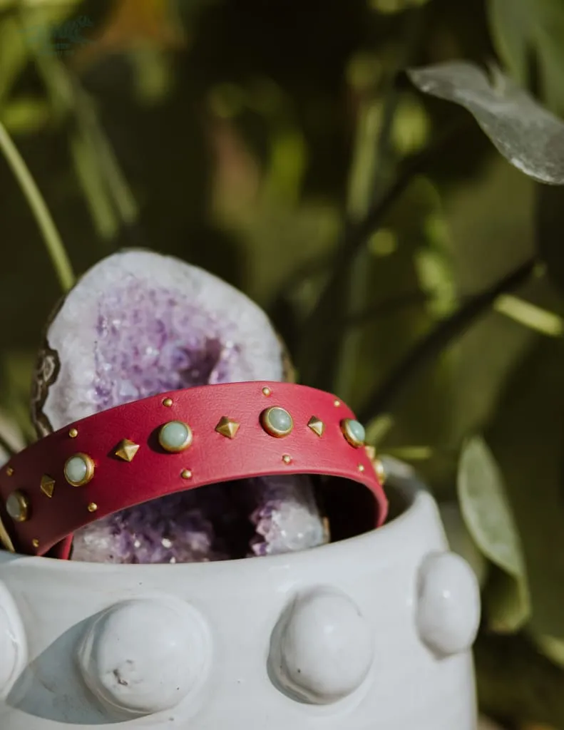 1.5" ASTERIA Gemstone Buckle Collar