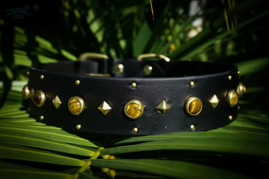 1.5" ASTERIA Gemstone Buckle Collar