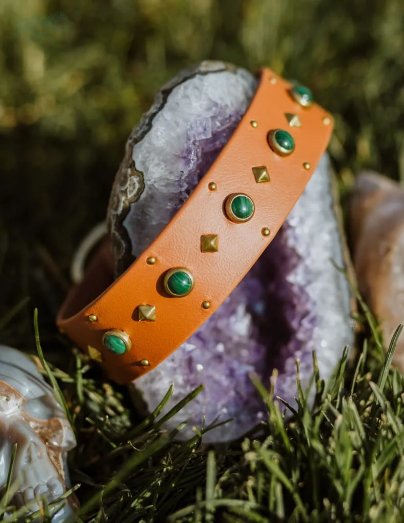 1.5" ASTERIA Gemstone Buckle Collar
