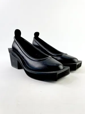 Alpha60 Black Squared Heels - EU38