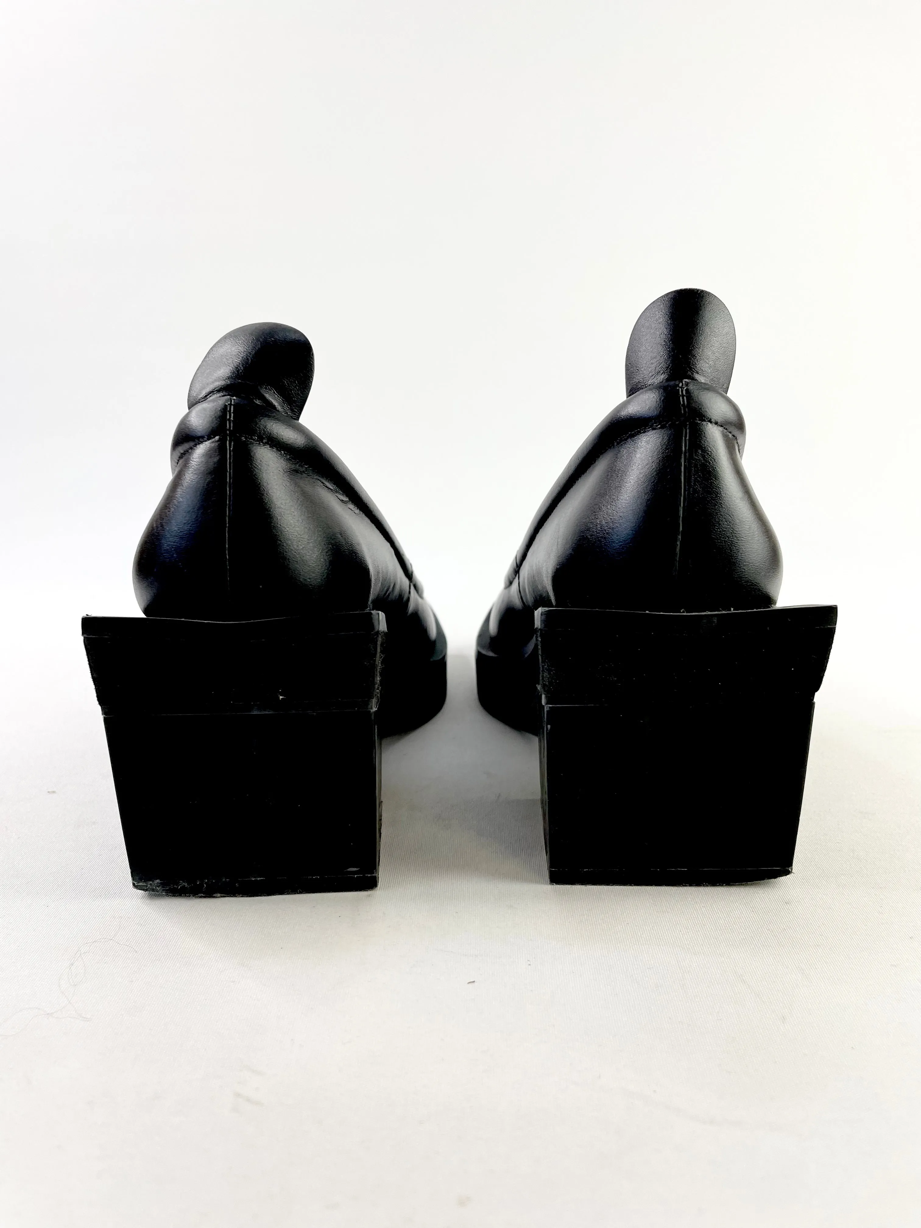 Alpha60 Black Squared Heels - EU38