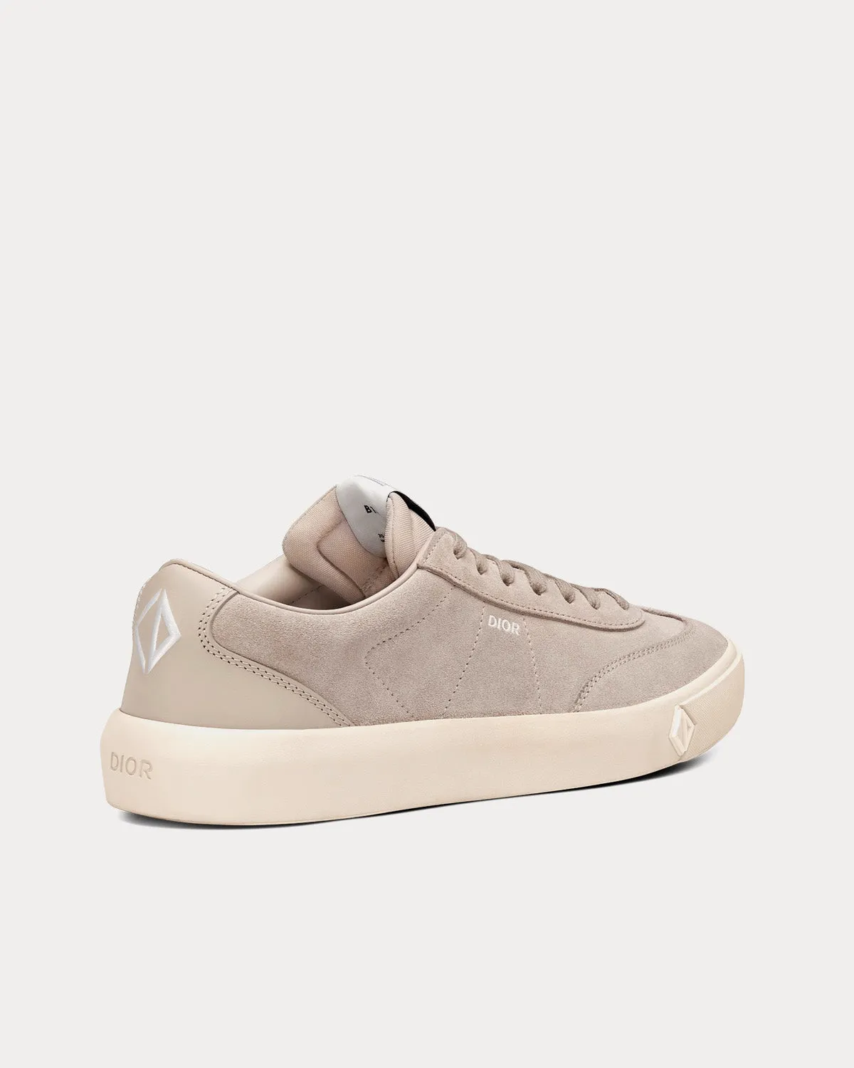 B101 Greige Nubuck Calfskin Low Top Sneakers