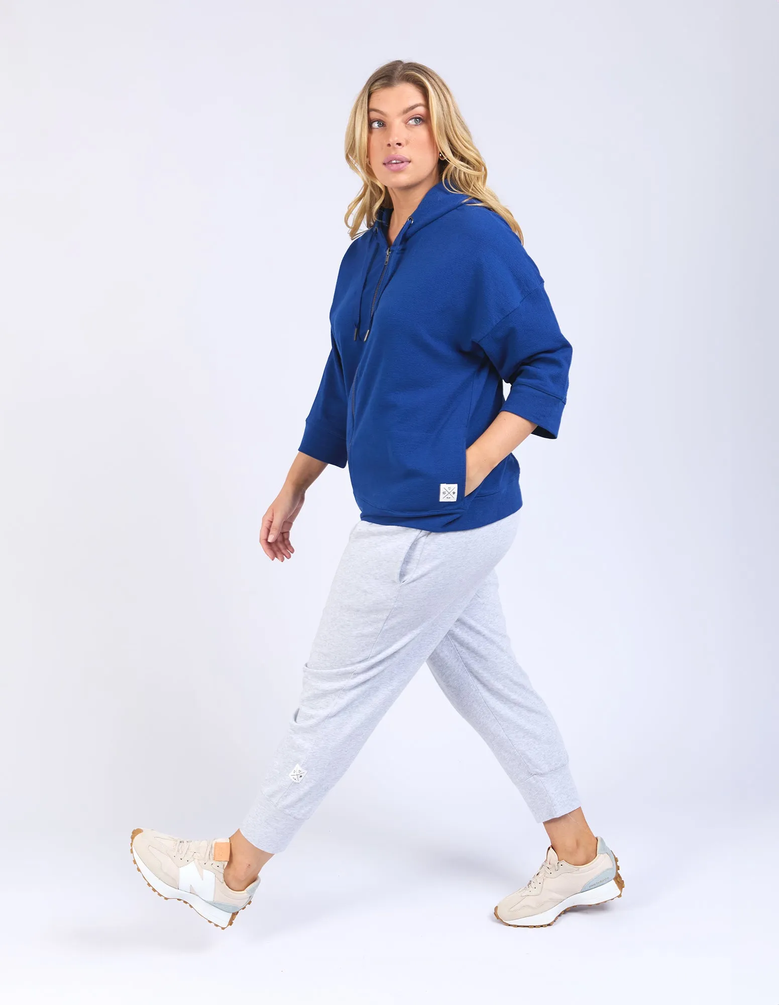 Beachy Zip Hoodie China Blue