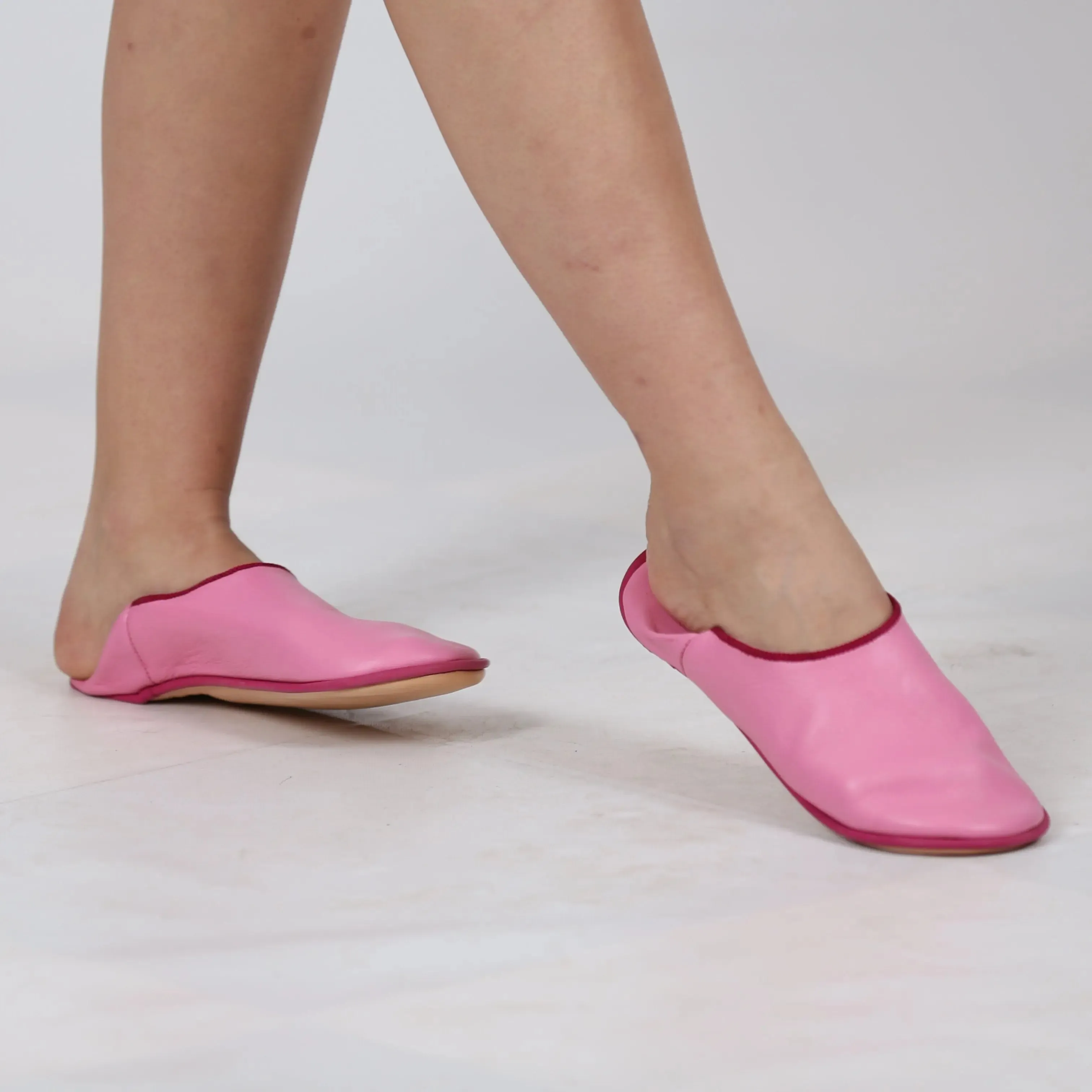 Boho Leather Slippers