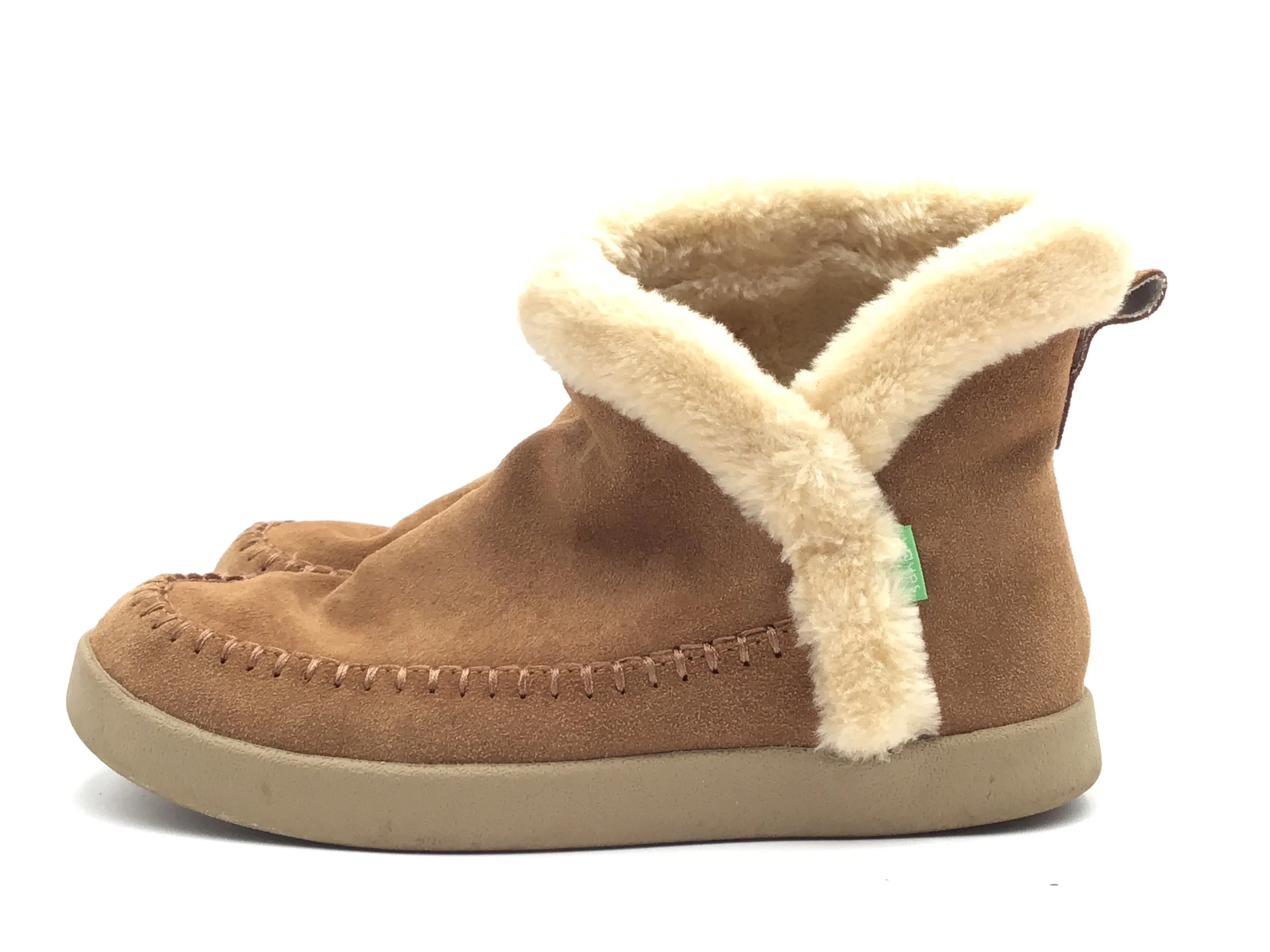 Boots Ankle Flats By Clothes Mentor In Brown, Size: 6.5