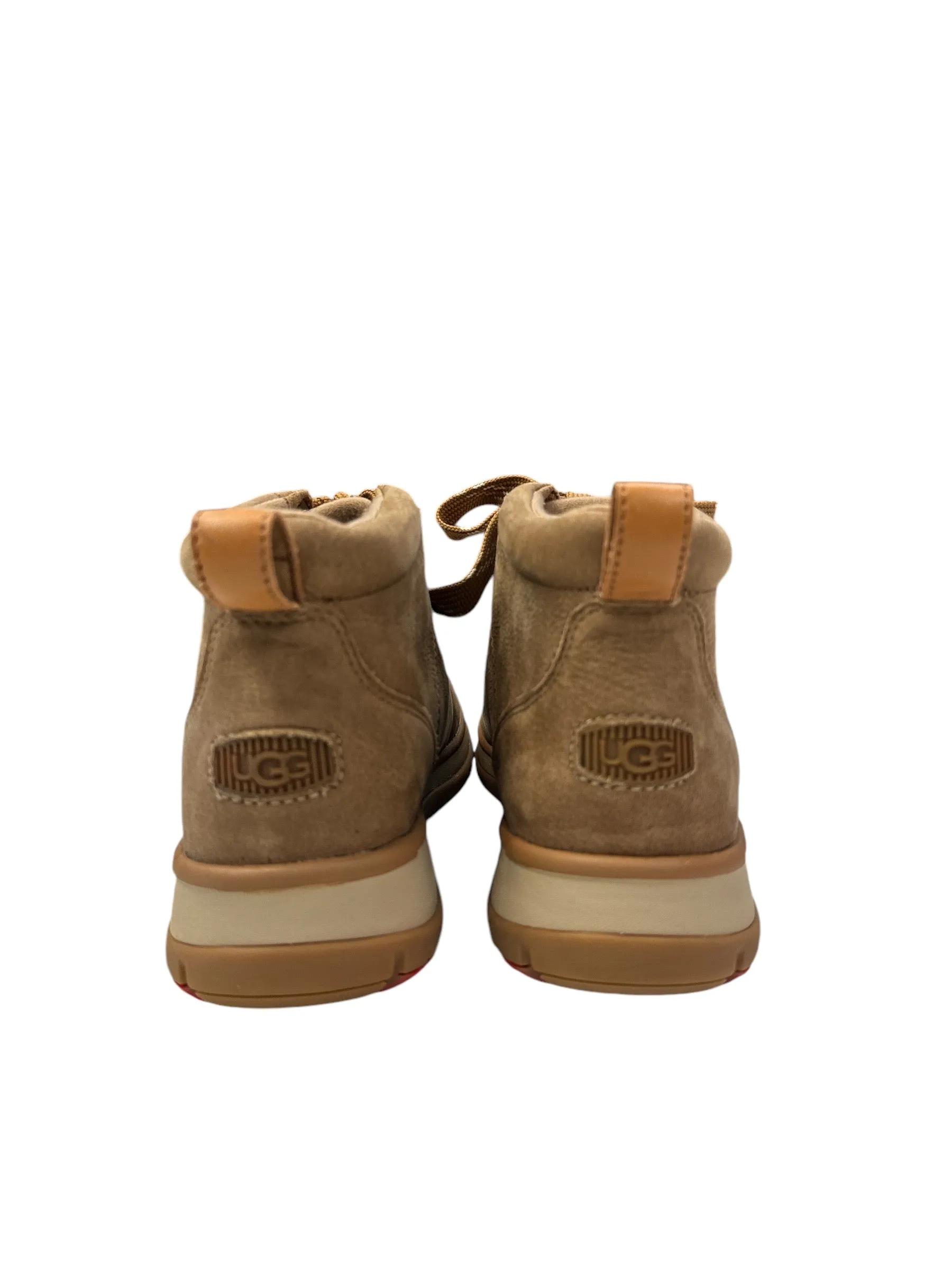 Boots Ankle Flats By Ugg In Brown, Size: 10
