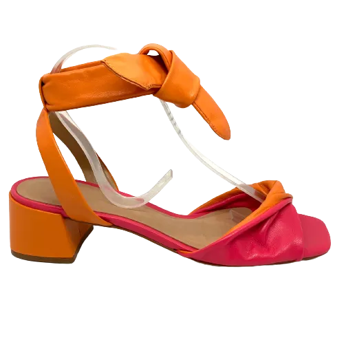 Carrano  -  Mid Heel  -  Orange/Fuchsia