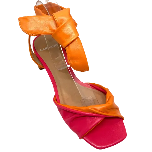 Carrano  -  Mid Heel  -  Orange/Fuchsia