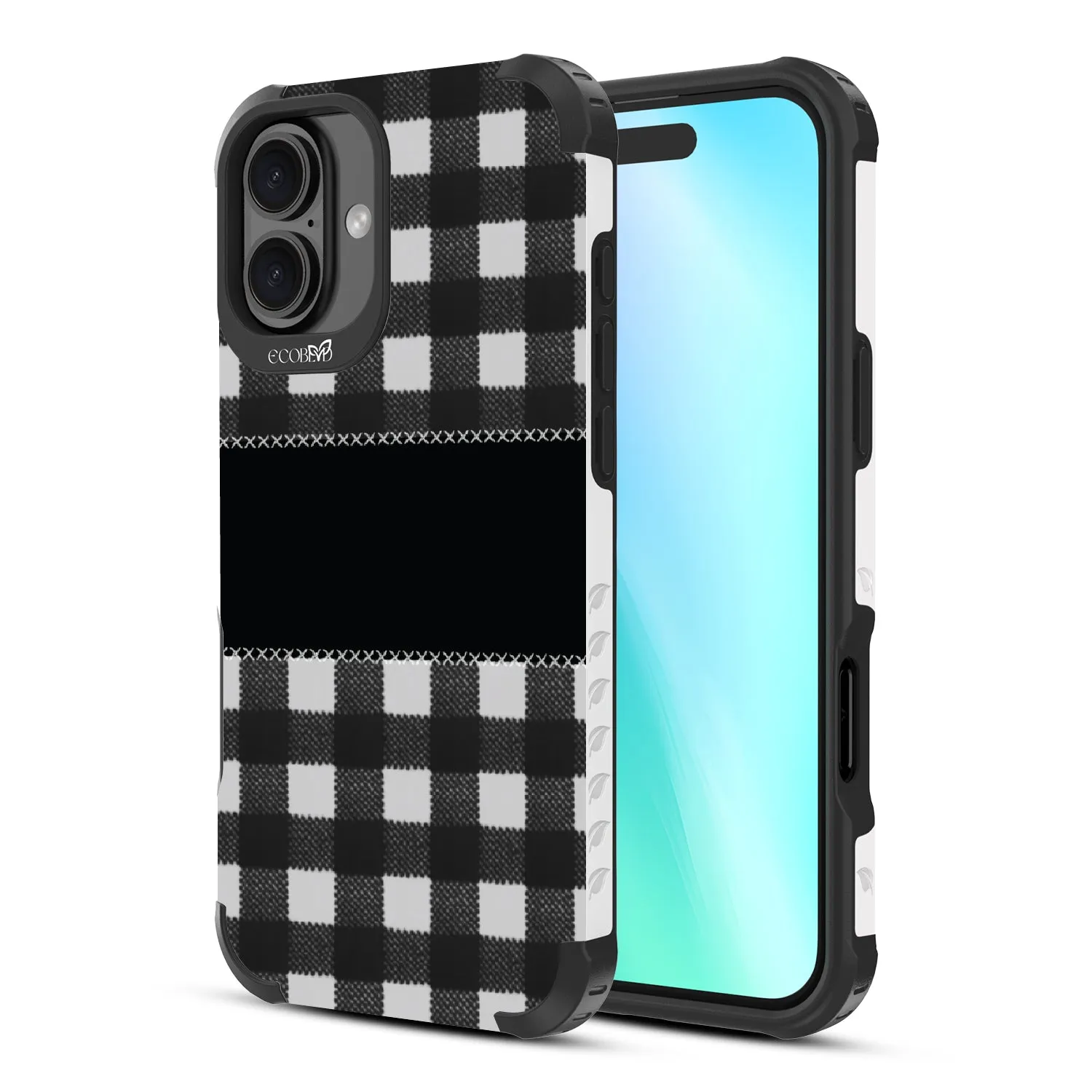 Charcoal Checker - Reforge Collection Case for Apple iPhone 16 Plus