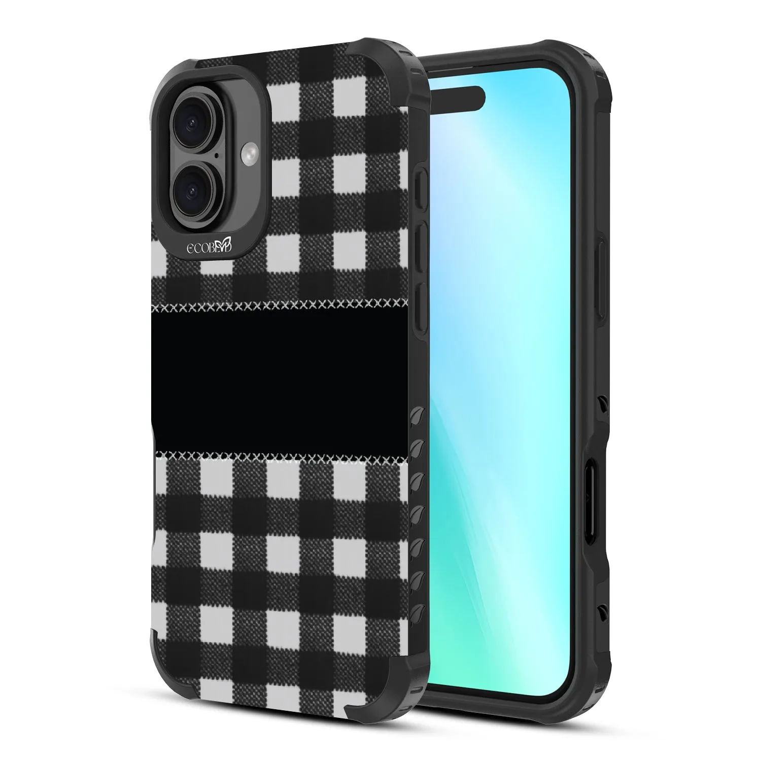 Charcoal Checker - Reforge Collection Case for Apple iPhone 16 Plus