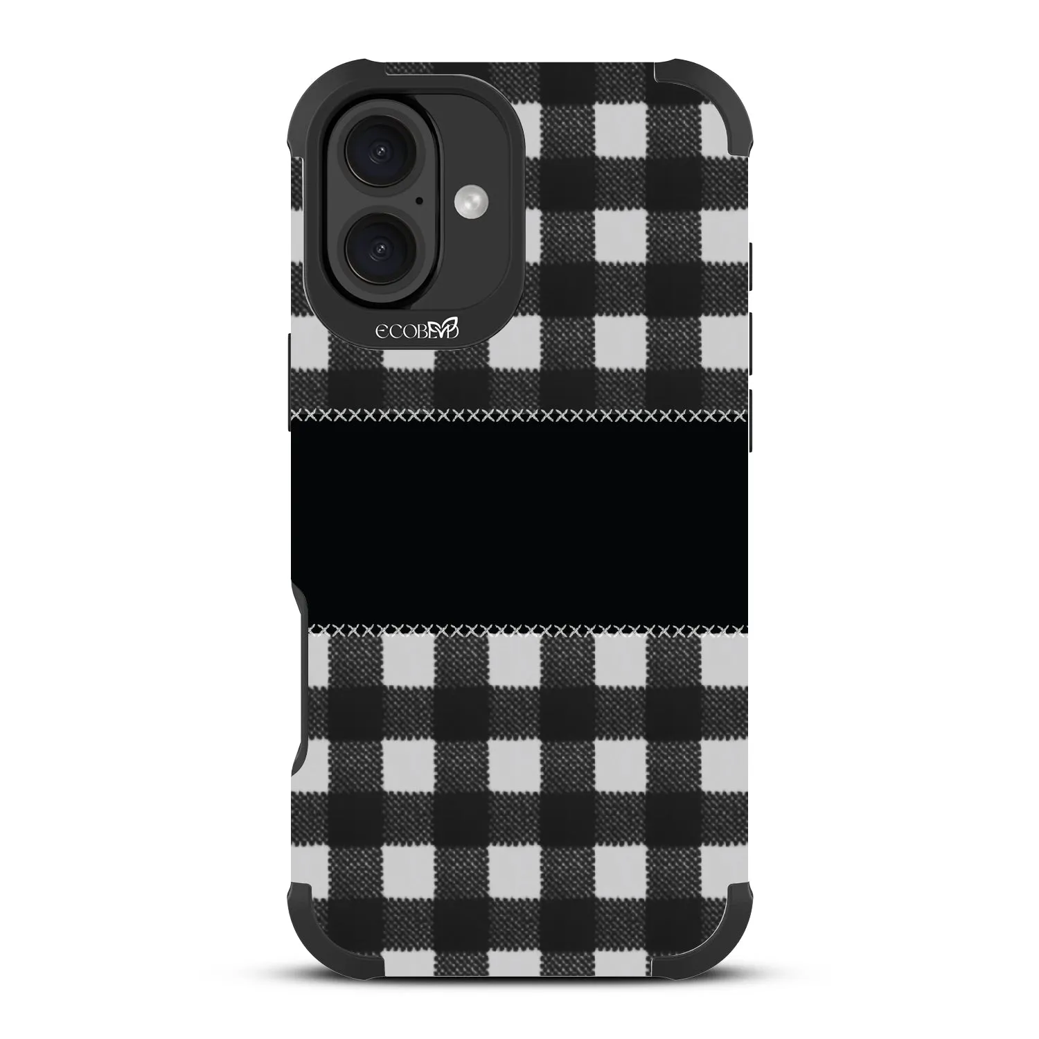 Charcoal Checker - Reforge Collection Case for Apple iPhone 16 Plus