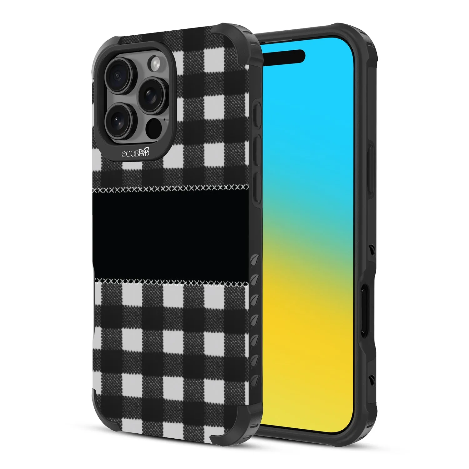 Charcoal Checker - Reforge Collection Case for Apple iPhone 16 Pro Max