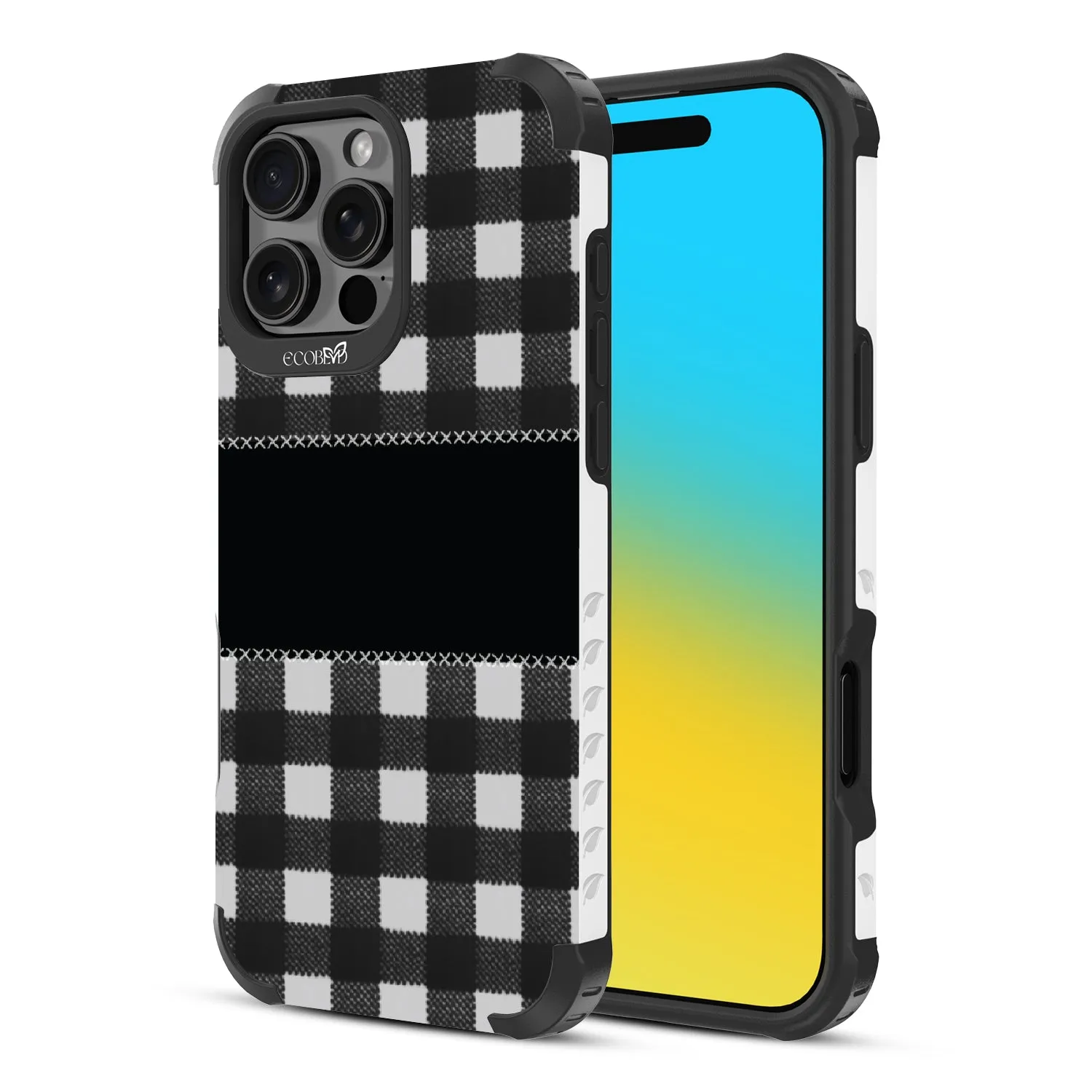 Charcoal Checker - Reforge Collection Case for Apple iPhone 16 Pro Max