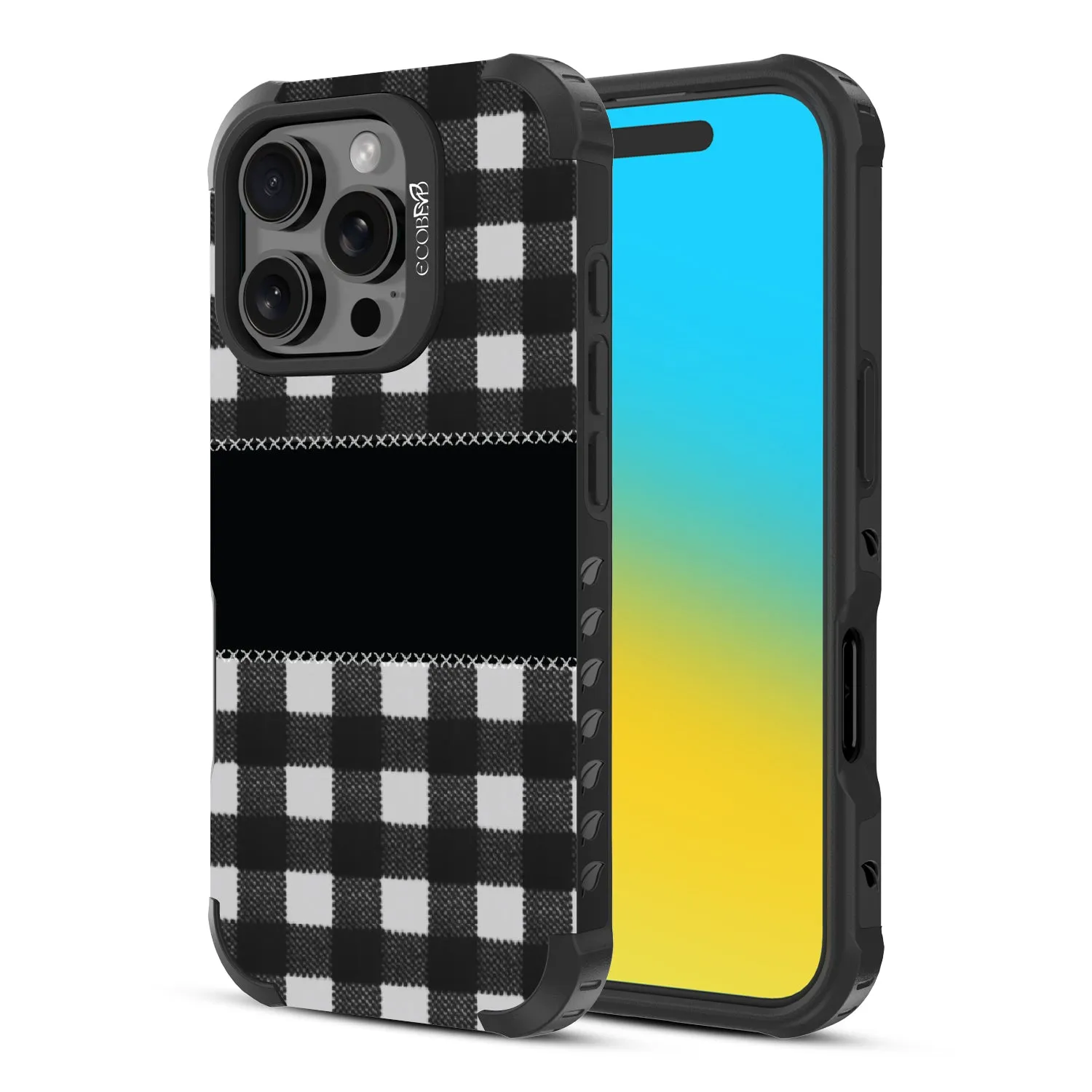 Charcoal Checker - Reforge Collection Case for Apple iPhone 16 Pro
