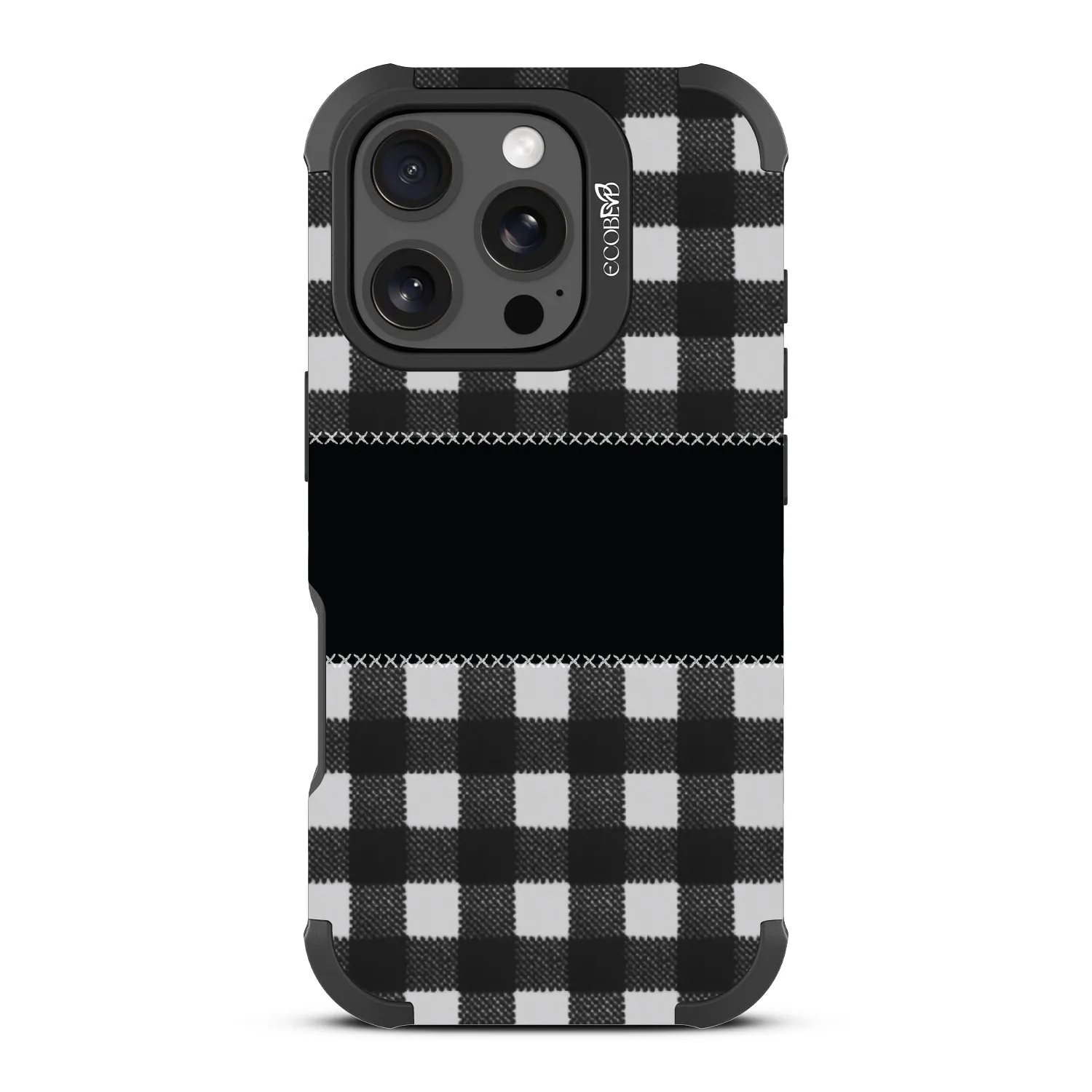 Charcoal Checker - Reforge Collection Case for Apple iPhone 16 Pro