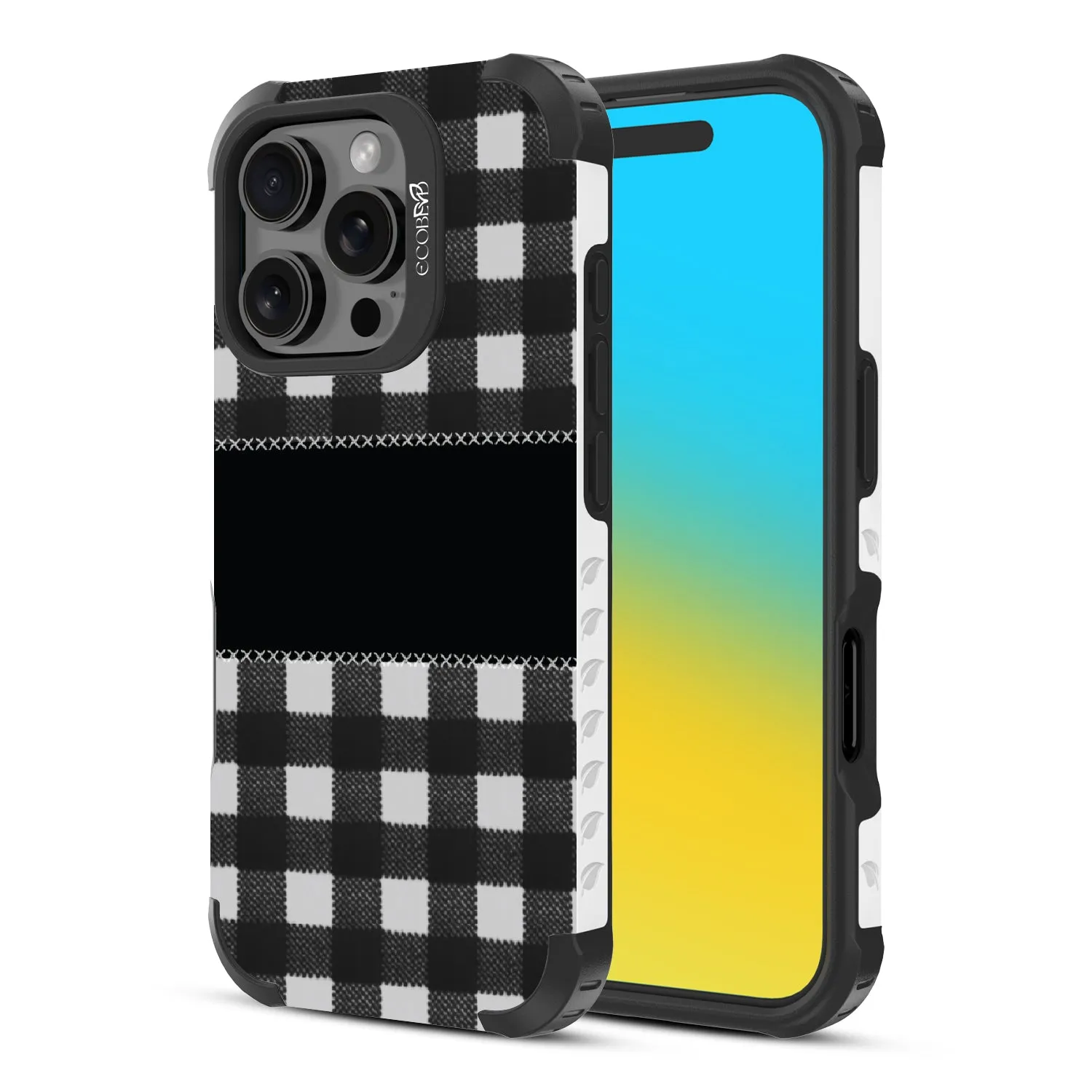 Charcoal Checker - Reforge Collection Case for Apple iPhone 16 Pro