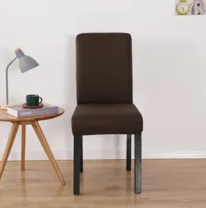 Color Chocolate Stretchable Chair Protector Cover
