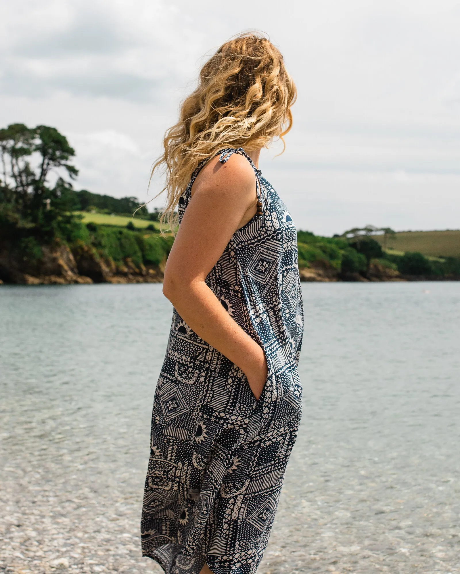 Copetn Jumpsuit - Vintage Patchwork Navy