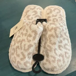 Cream Leopard Slippers