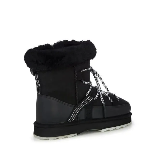Emu Blurred Sheepskin Boot - Black