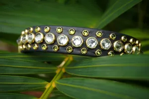 HALCYON 1" Crystal Studded Buckle Collar