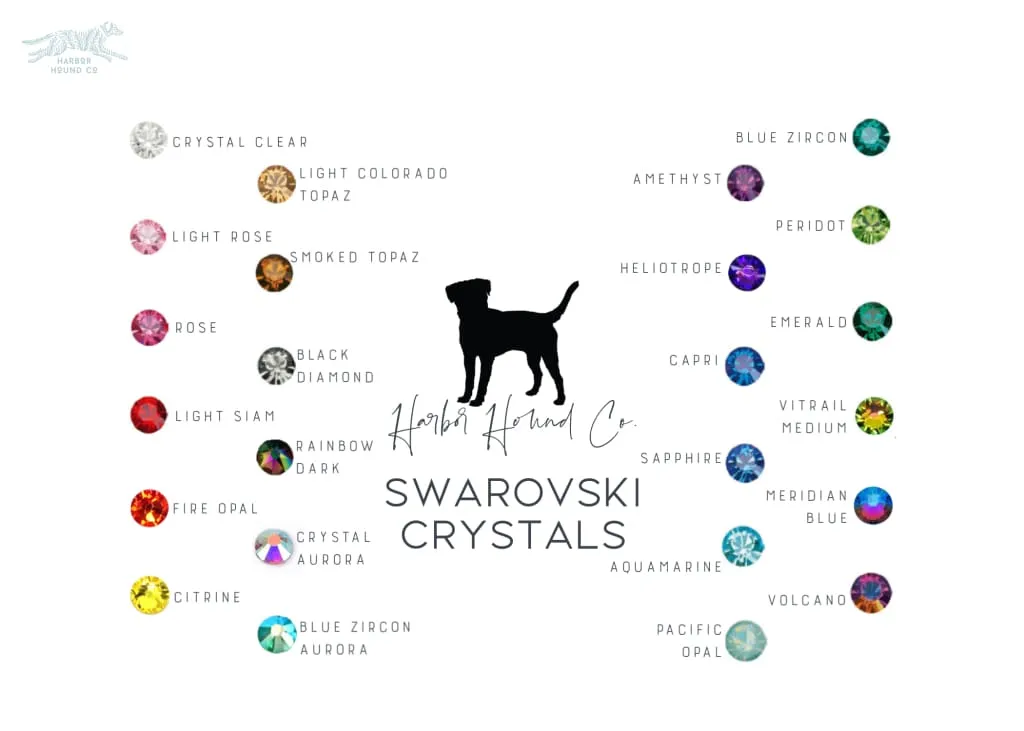 HALCYON 1" Crystal Studded Buckle Collar