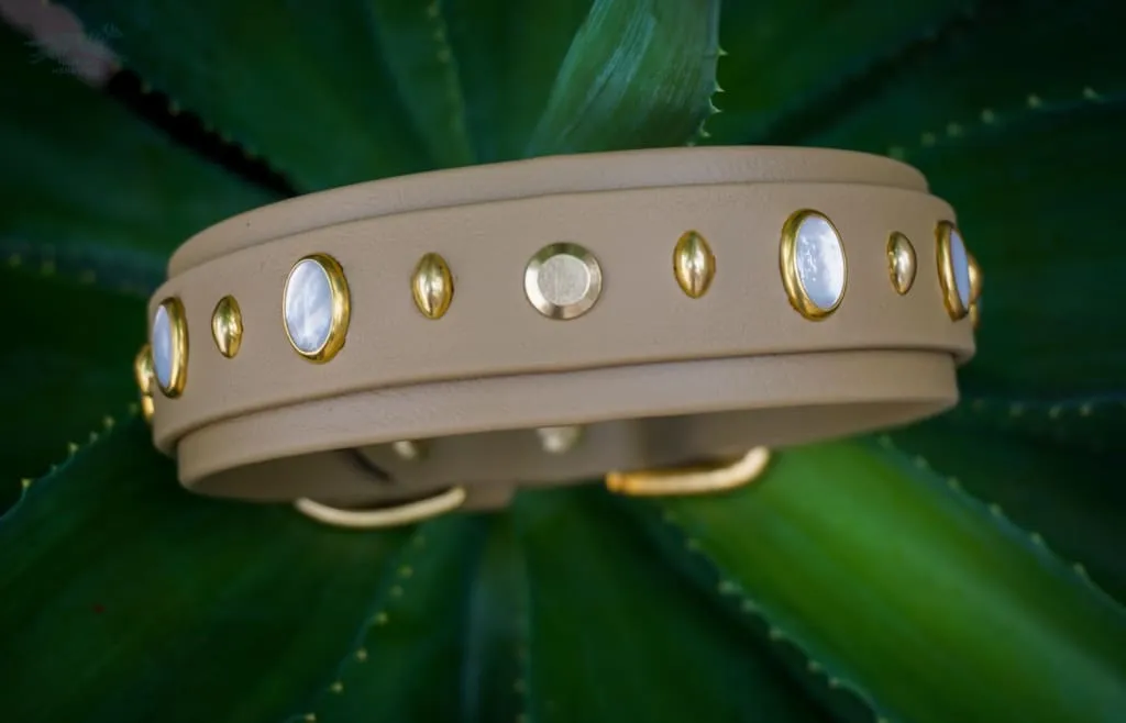 HERA 1.5" Gemstone Buckle Collar