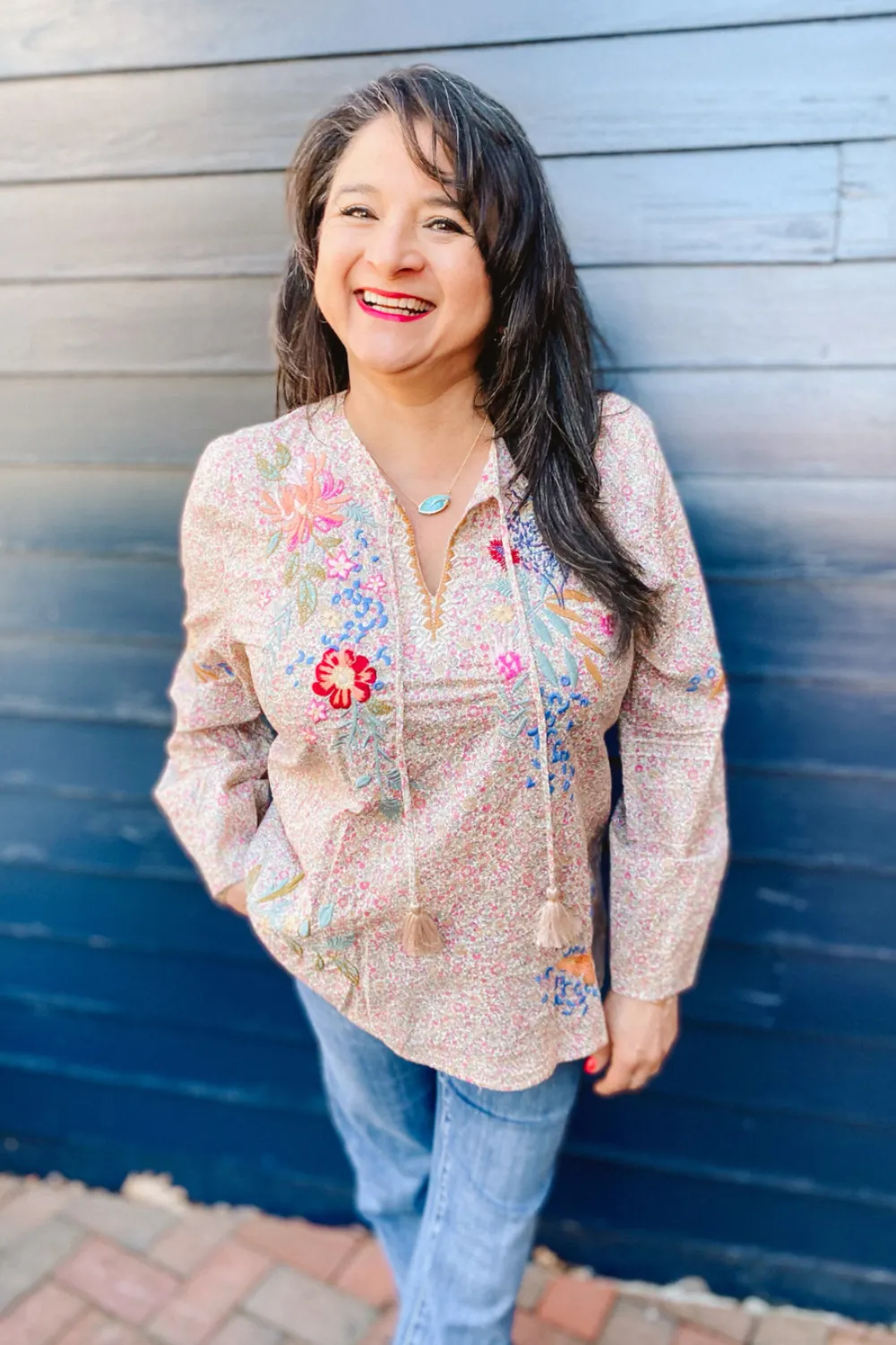 Johnny Was Indalo Pintuck Blouse - Multi