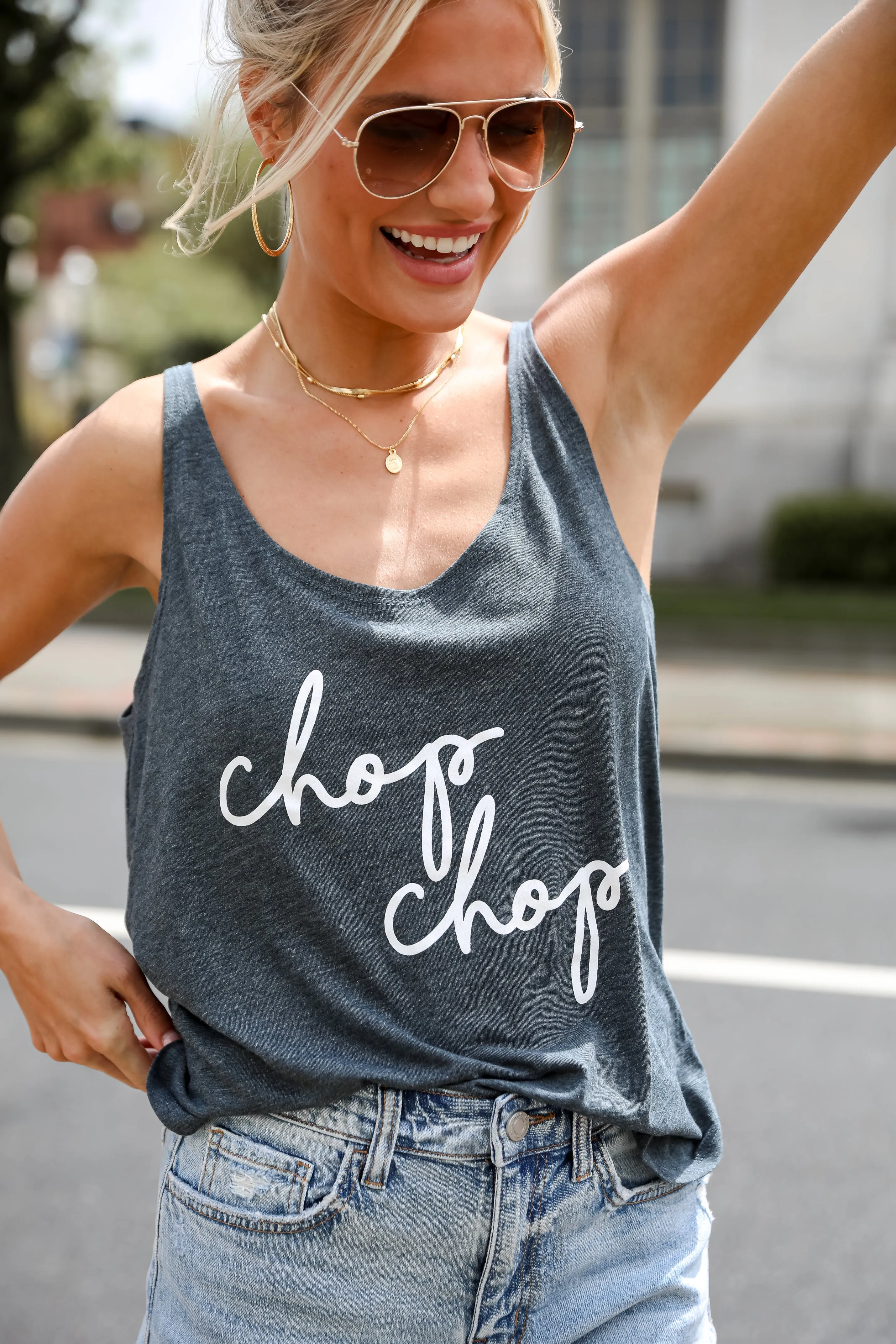 Navy Chop Chop Script Tank