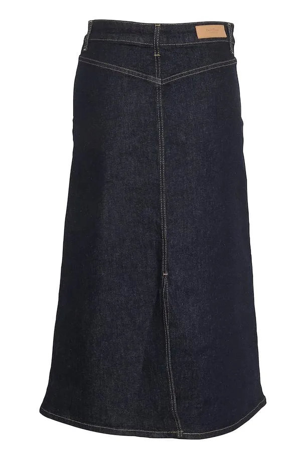 Part Two Frigge denim midi skirt Dark Denim