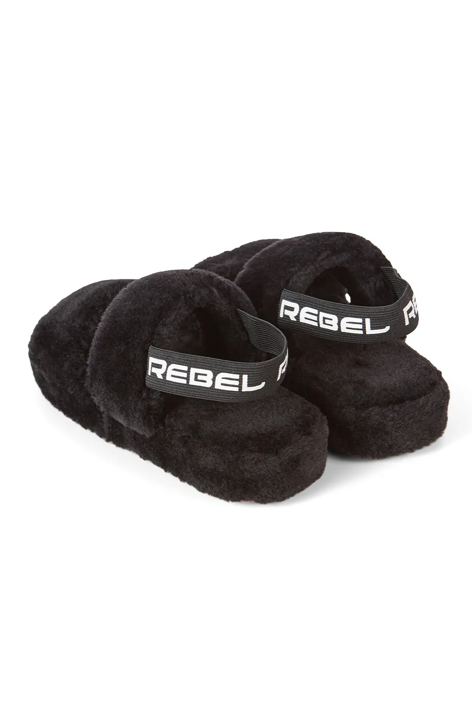 Rebel Level™ Slide Slippers in Black