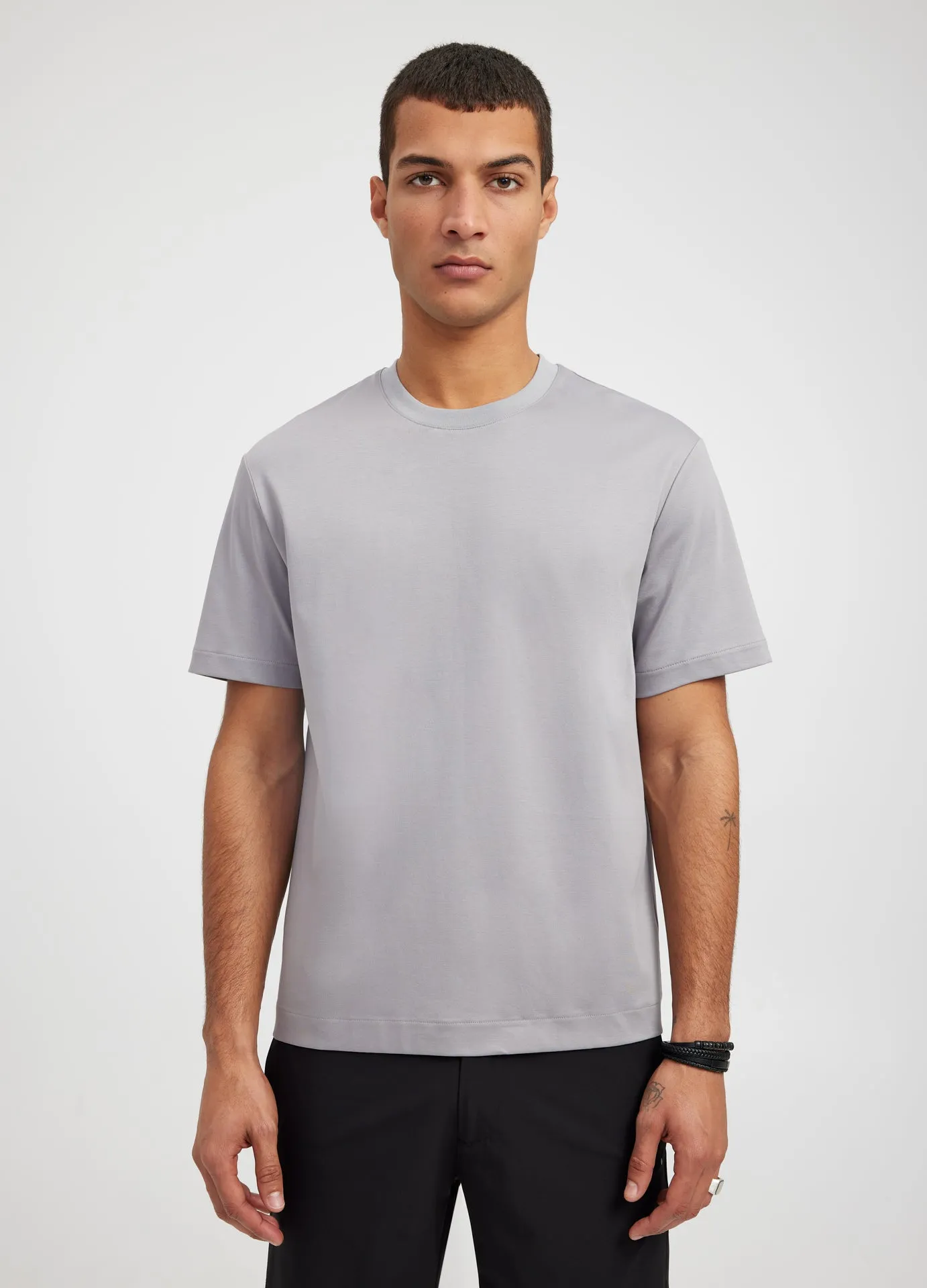 Relaxed Fit Crew Neck T-shirt Grey