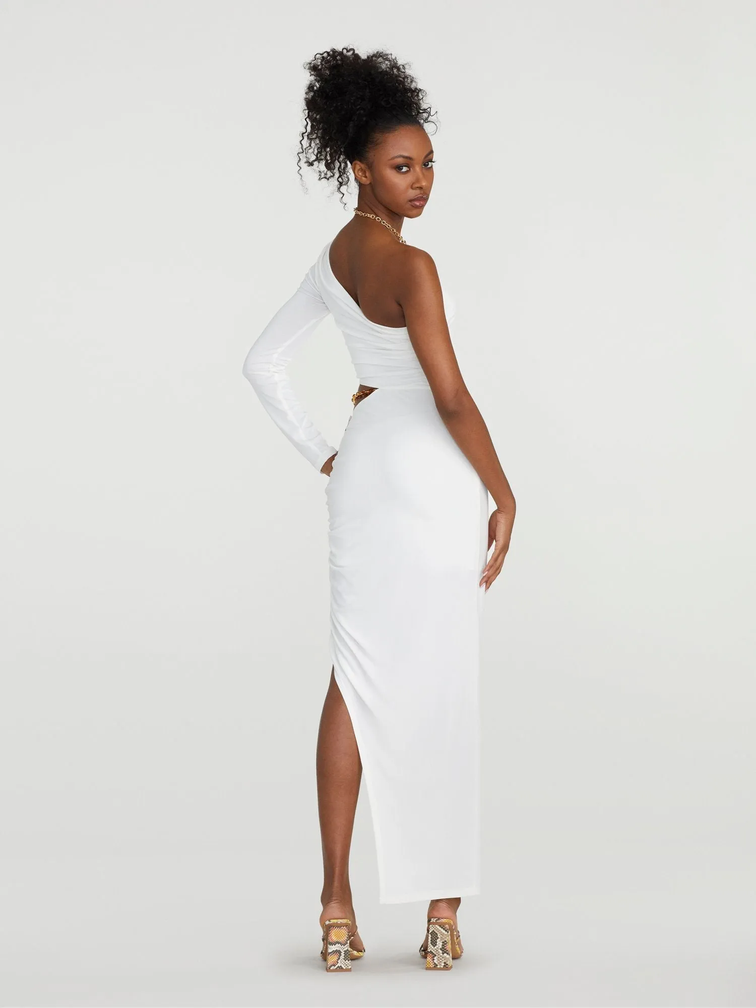 Skai Cut-Out Chain-Belt Dress