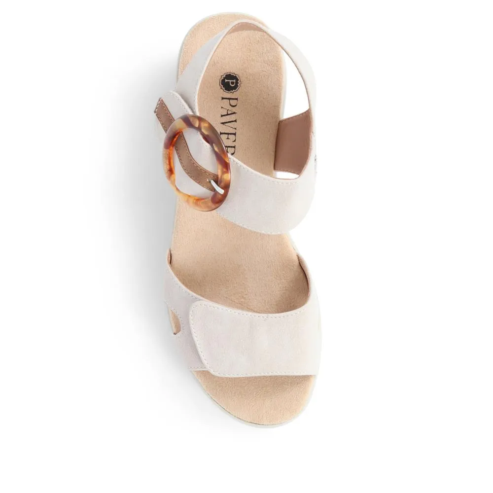 Touch-Fasten Wedge Sandals  - WBINS39033 / 325 232
