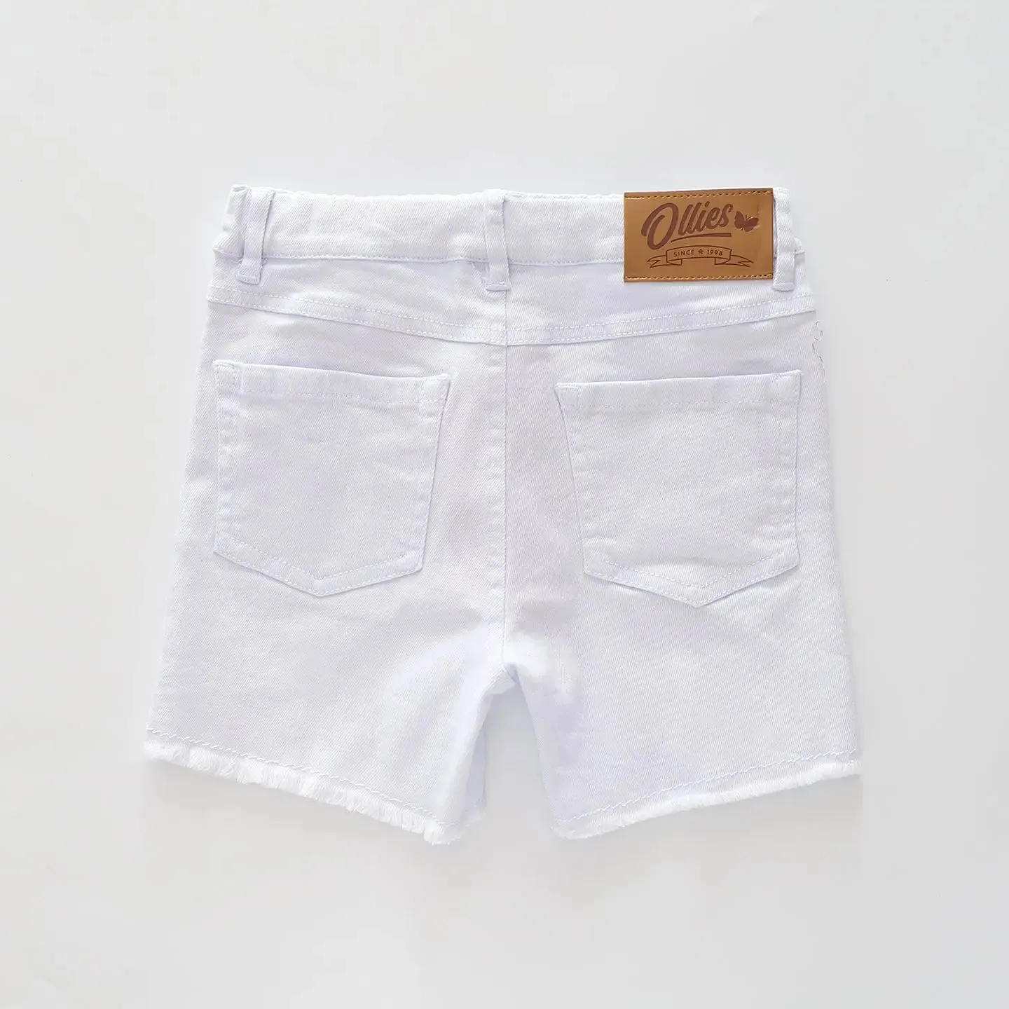 White Denim Shorts
