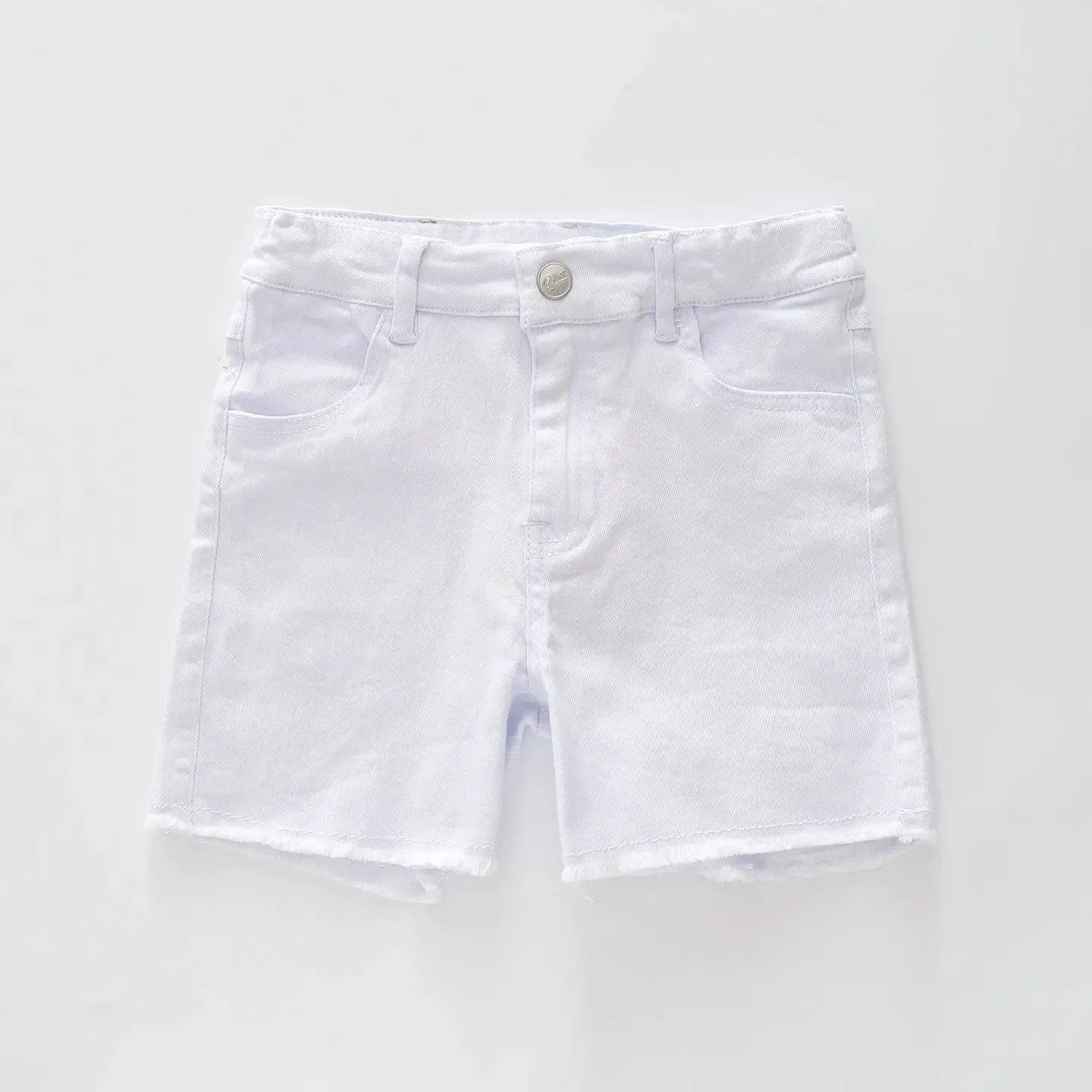 White Denim Shorts