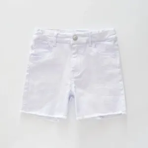 White Denim Shorts