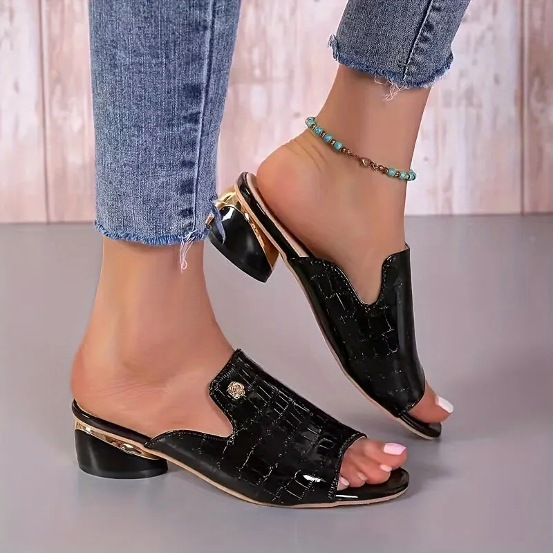Women's Chunky Heel Sandals  | Comfortable and elegant Shoes For All Day ☑️